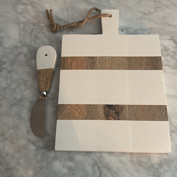 Cheese board white and wood - Picture 3 of 4